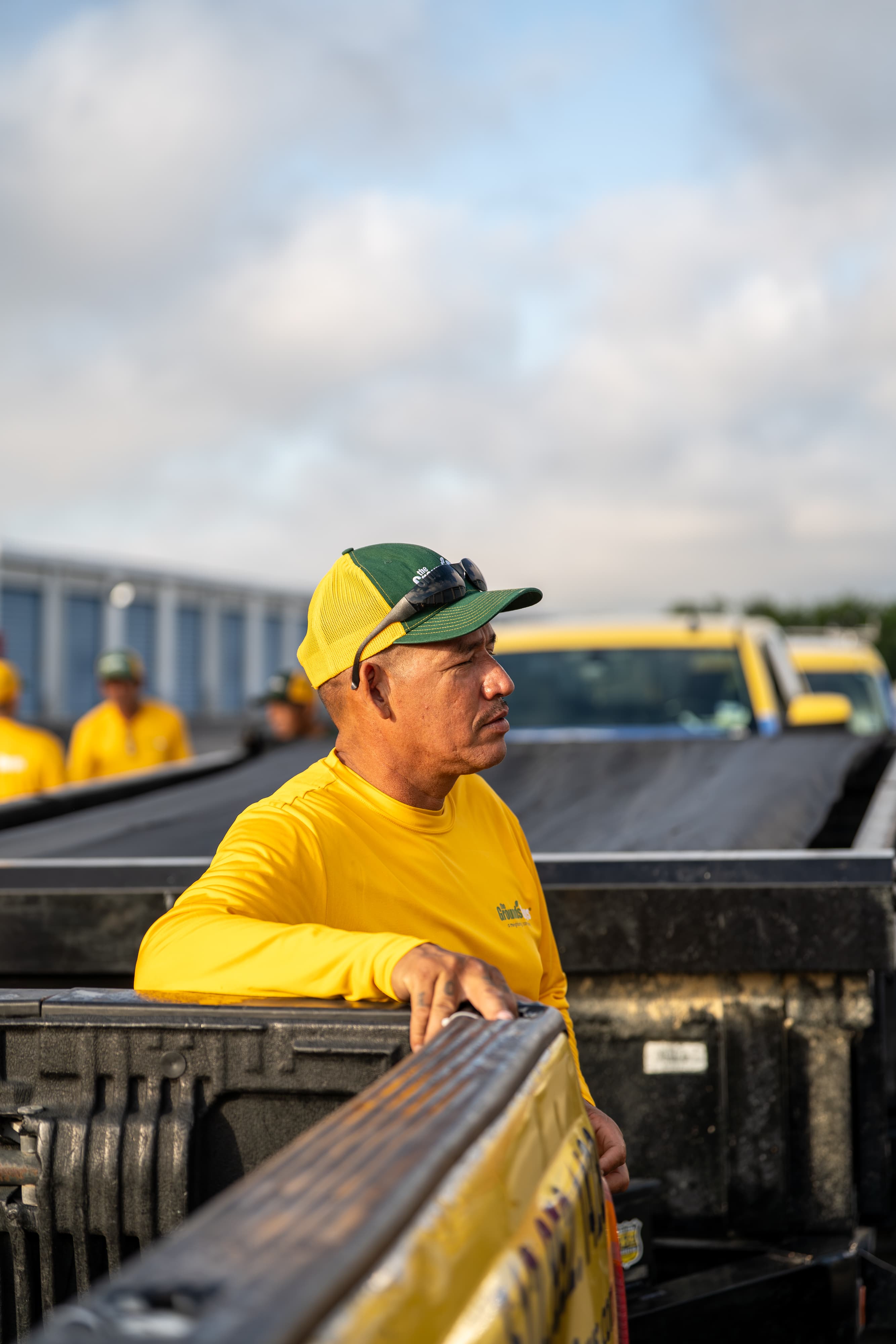 The Grounds Guys morning meeting in Round Rock, TX.