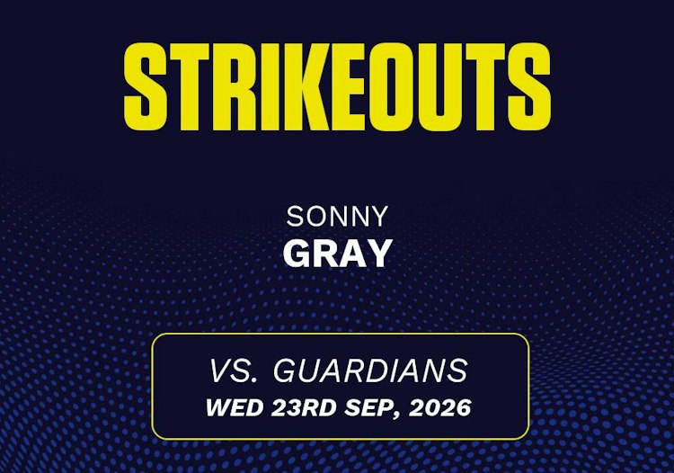 Sonny Gray projected stats for Wednesday, September 23, 2026.