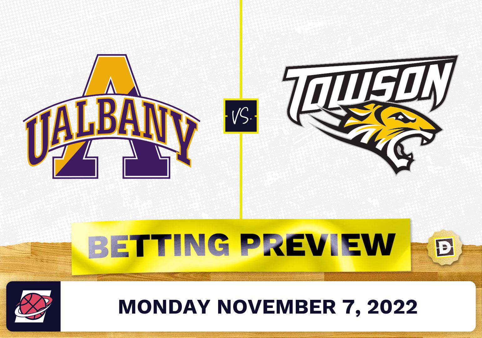Albany vs. Towson CBB Prediction and Odds - Nov 7, 2022