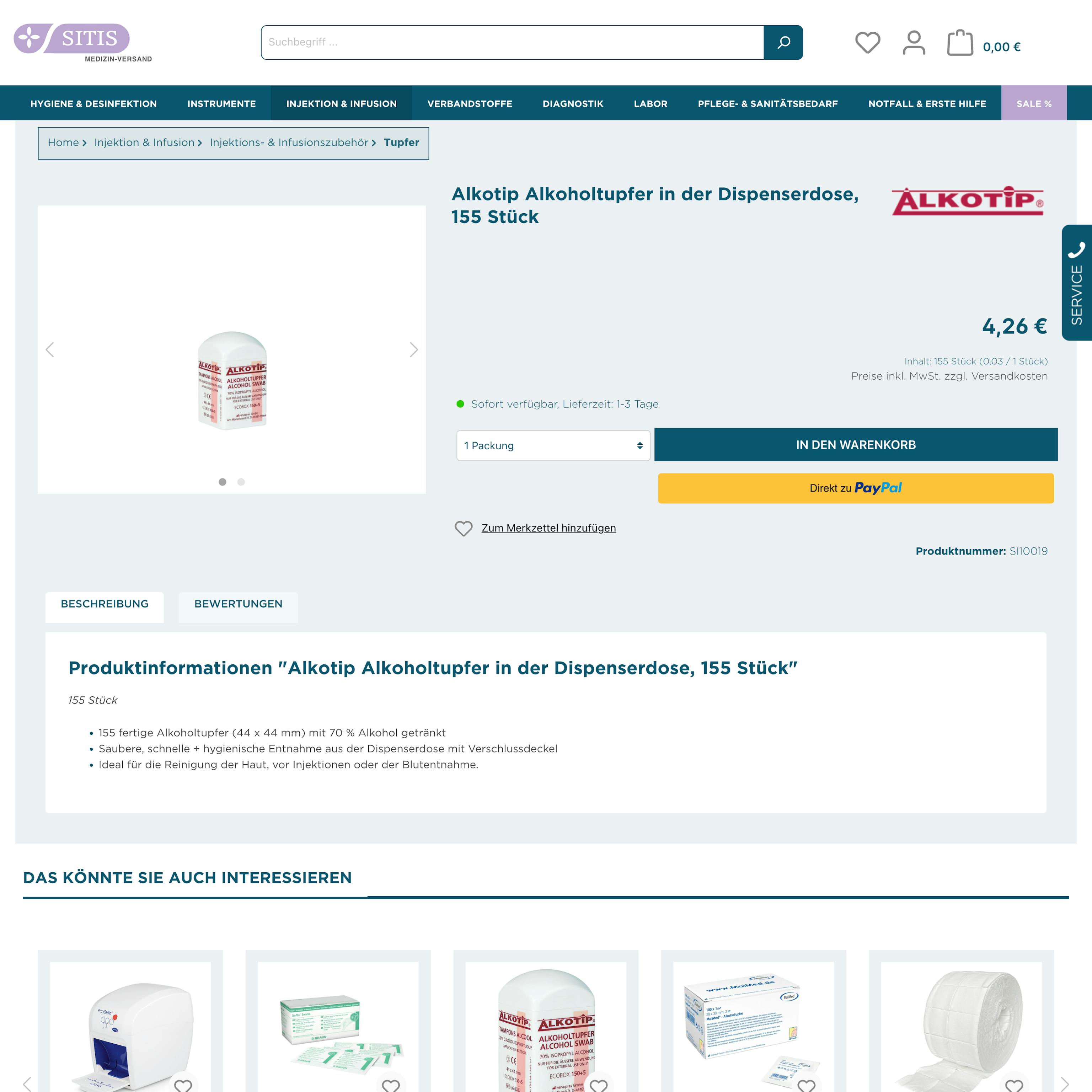 Old product detail page Old product detail page