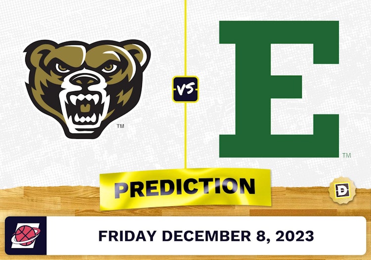 Oakland vs. Eastern Michigan Basketball Prediction - December 8, 2023