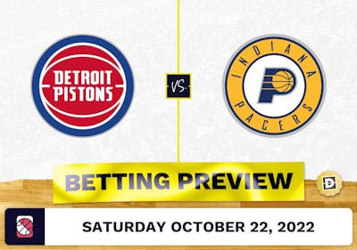 Pistons vs. Pacers Prediction and Odds - Oct 22, 2022