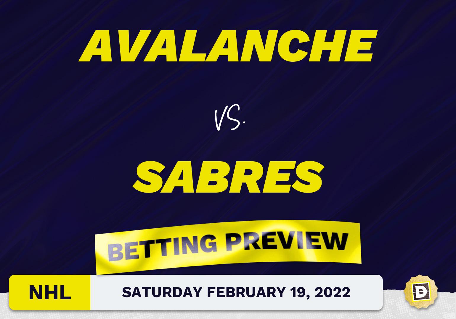 Avalanche vs. Sabres Predictions and Odds - Feb 19, 2022
