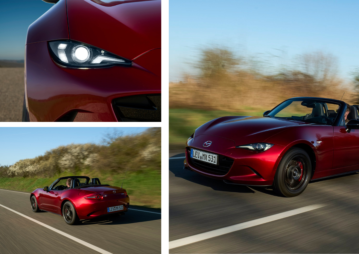 Das Exterieur des Mazda MX-5