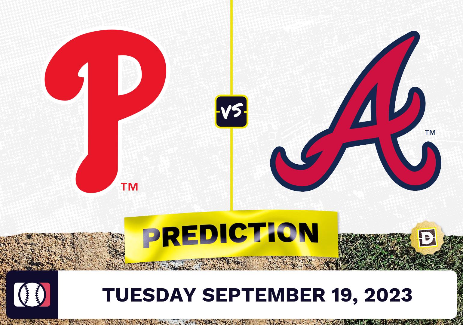 Phillies vs. Braves Prediction for MLB Tuesday [9/19/2023]