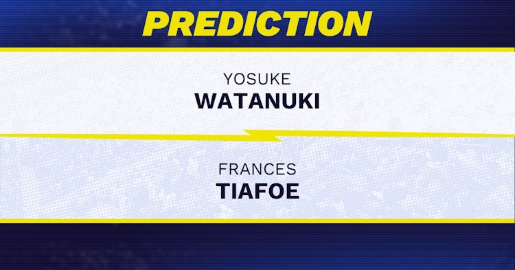 Yosuke Watanuki vs Frances Tiafoe Tennis Prediction.