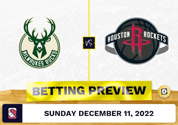 Bucks vs. Rockets Prediction and Odds - Dec 11, 2022