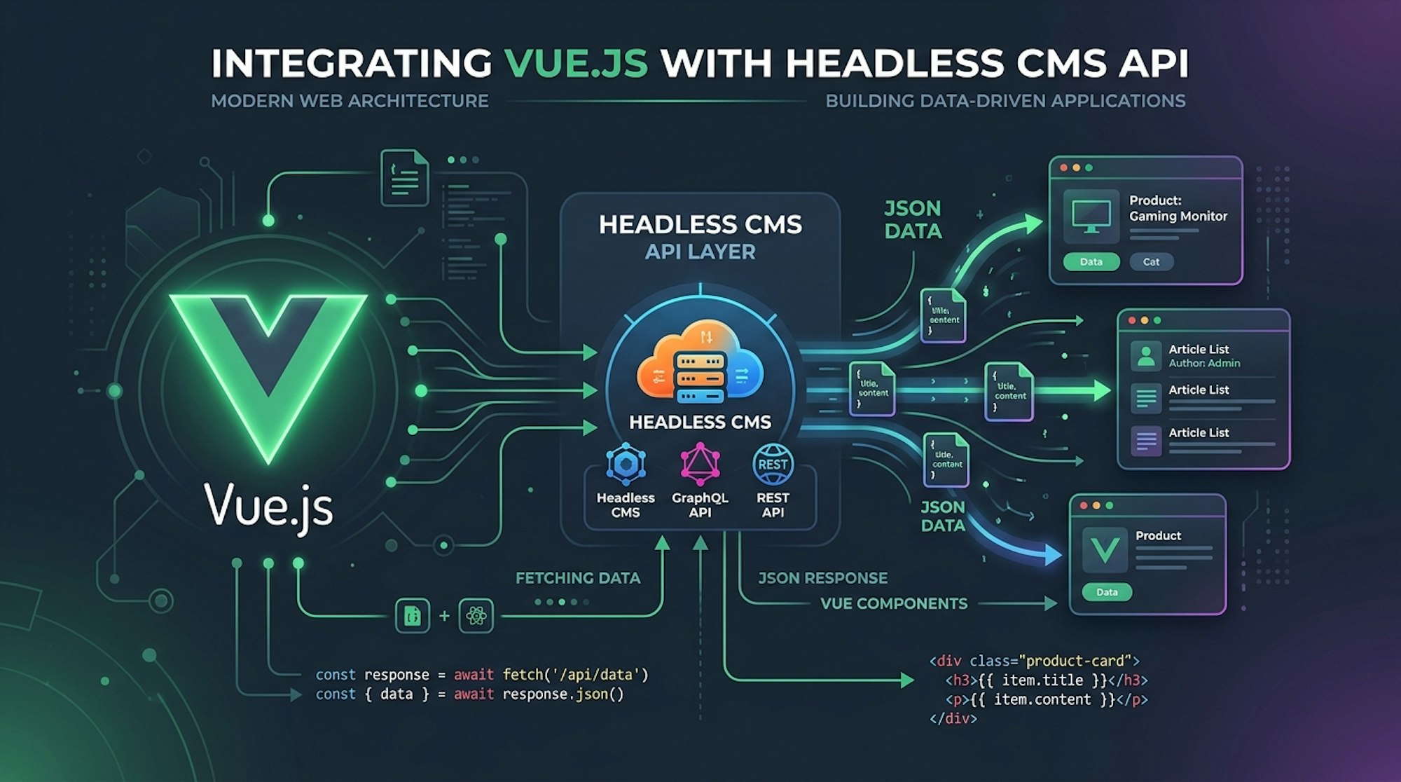 How to Build a Vue.js App with a Headless CMS (Cosmic + Nuxt 3 Tutorial) - cover image