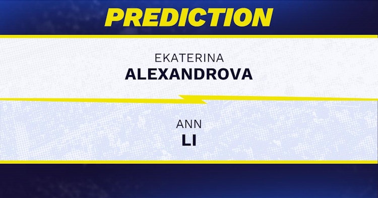 Ekaterina Alexandrova vs Ann Li Tennis Prediction.