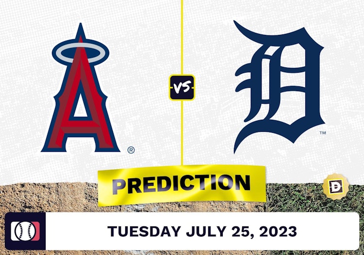 Angels vs. Tigers Prediction for MLB Tuesday [7/25/2023]