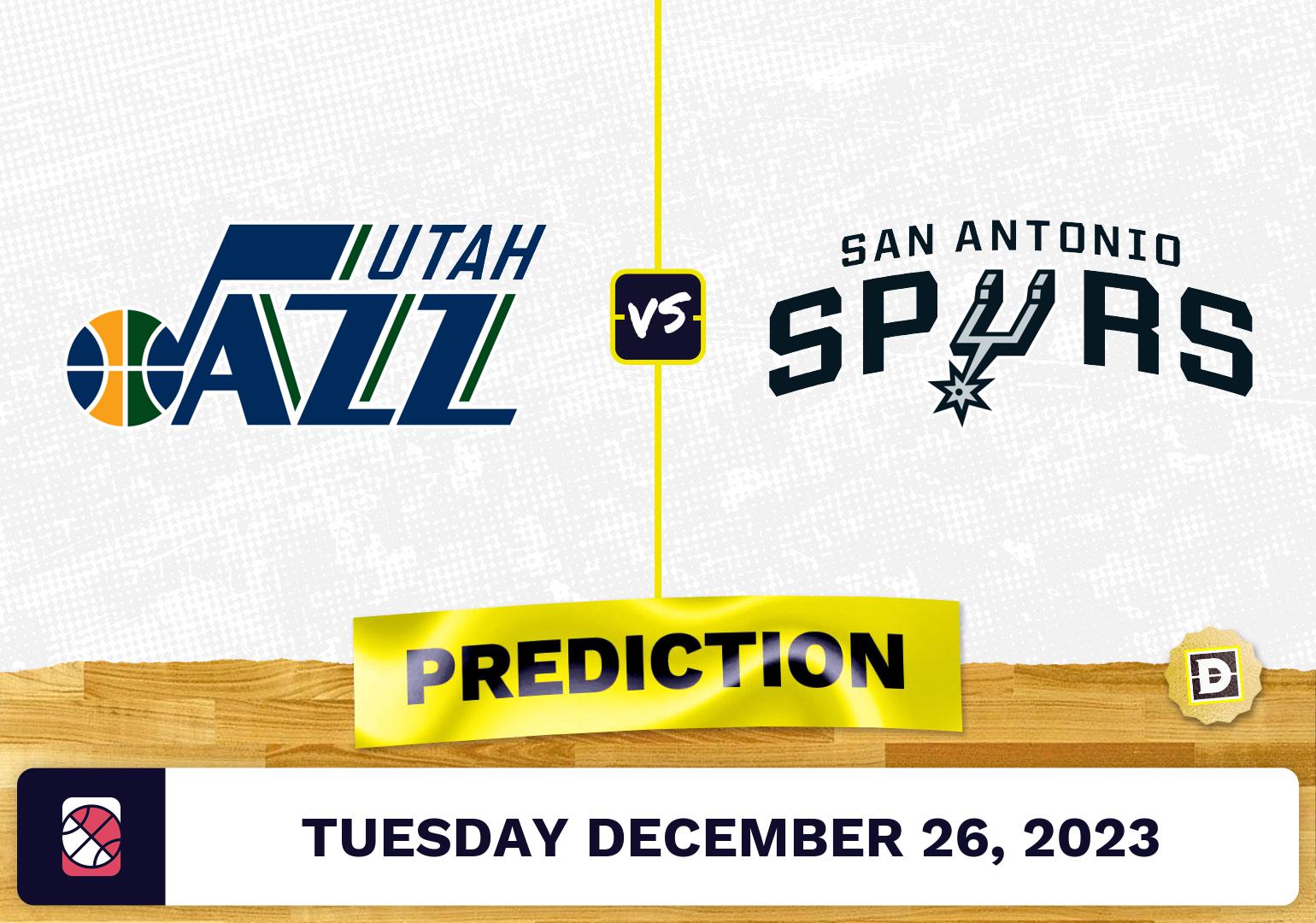 Utah Jazz vs. San Antonio Spurs Prediction, Odds, NBA Picks  [12/26/2023]