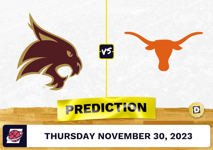 Texas State vs. Texas Basketball Prediction - November 30, 2023
