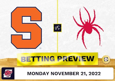 Syracuse vs. Richmond CBB Prediction and Odds - Nov 21, 2022
