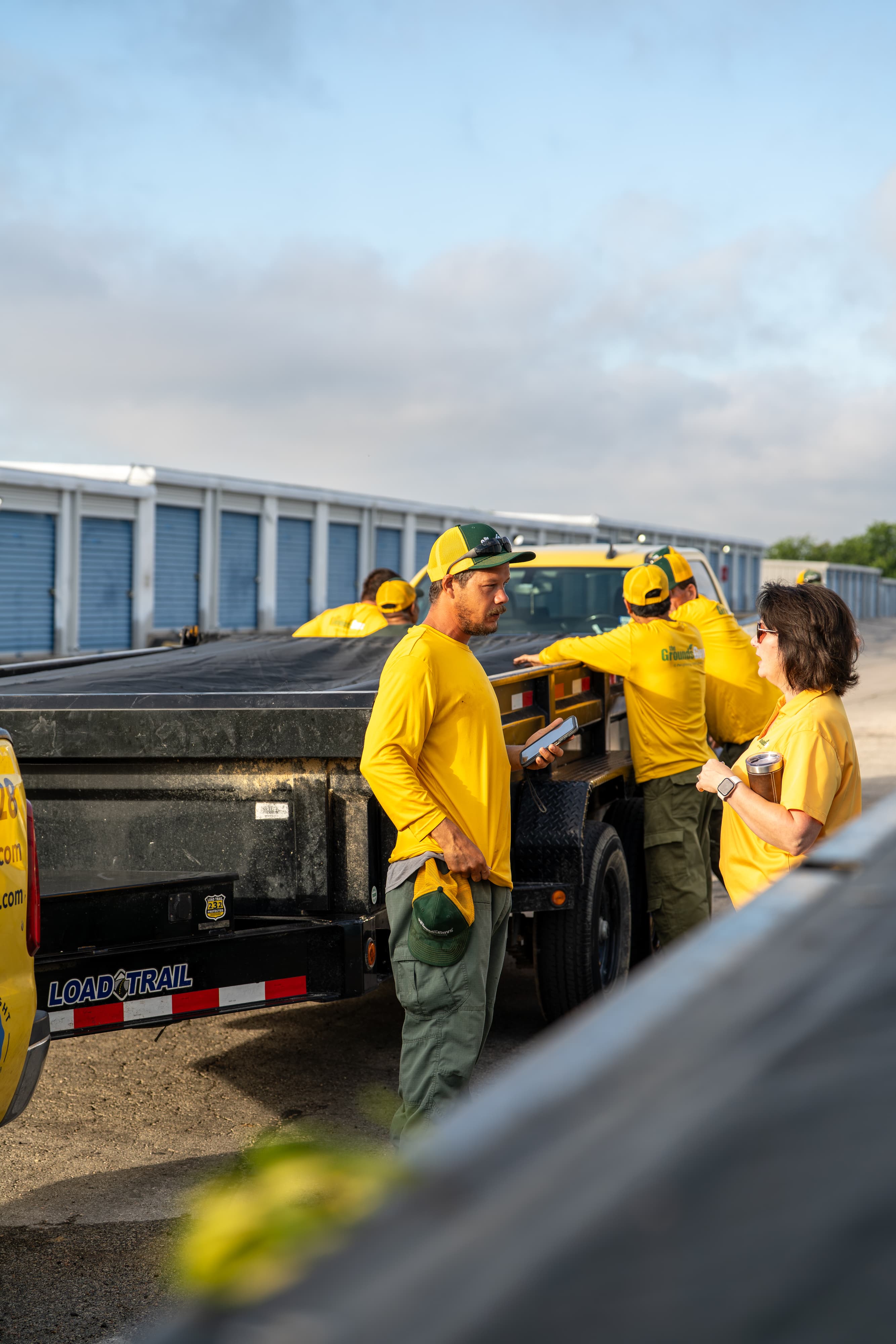The Grounds Guys morning meeting in Round Rock, TX.