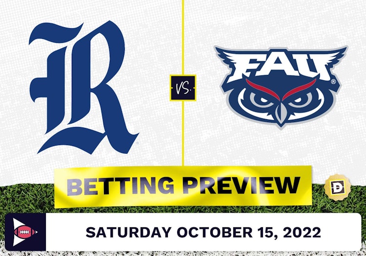 Rice vs. Florida Atlantic CFB Prediction and Odds - Oct 15, 2022