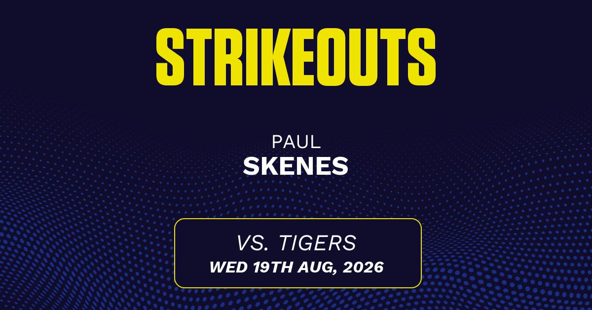Paul Skenes projections August 19: Strikeouts, outs, and earned runs vs. Tigers [2026]