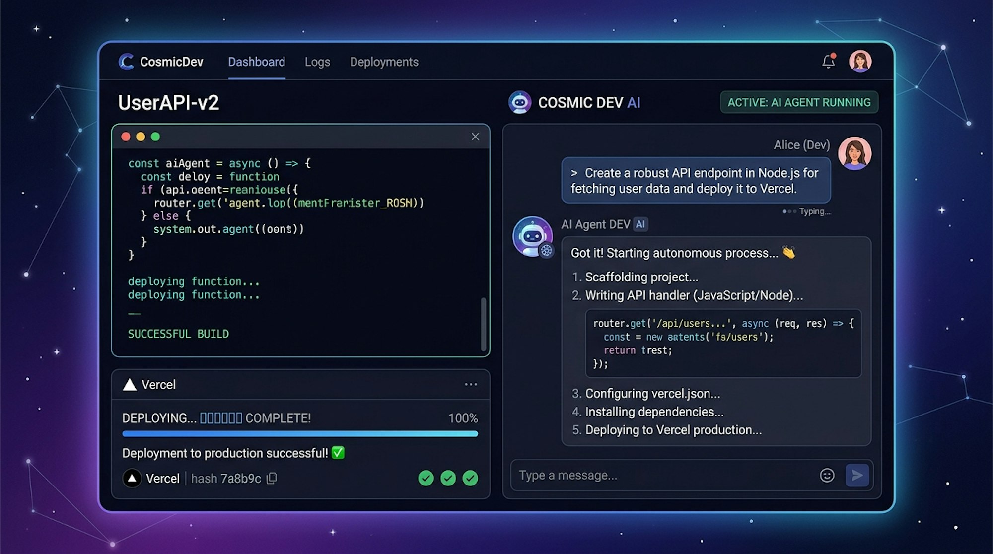 How I Built and Deployed a Micro App Using a Cosmic AI Agent (No Code Required) - cover image