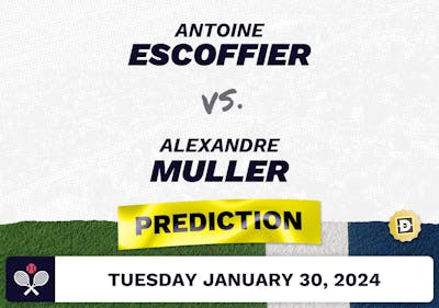 Antoine Escoffier vs. Alexandre Muller Prediction, Odds, Picks for ATP Montpellier 2024