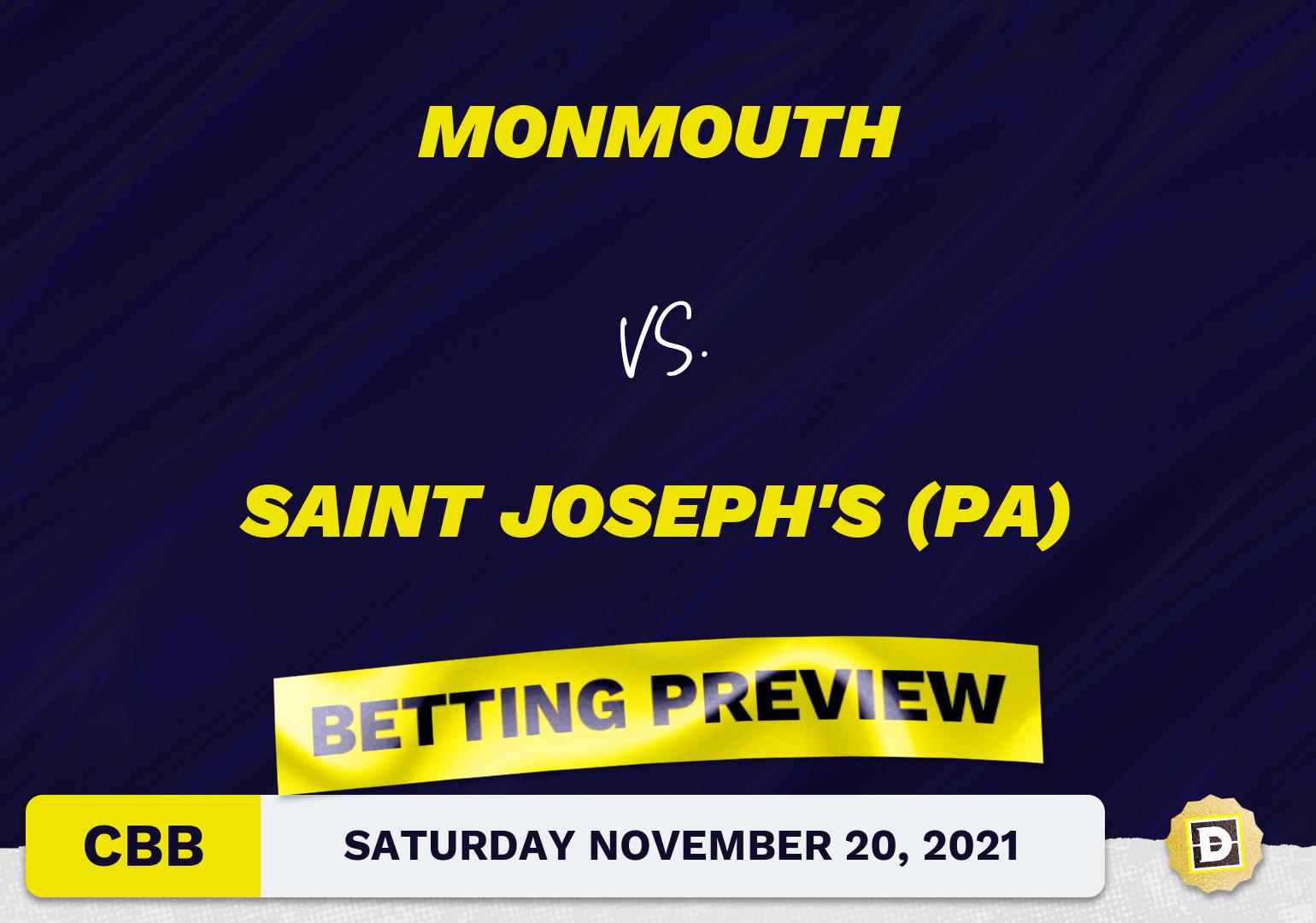 Monmouth vs. Saint Joseph's (PA) CBB Predictions and Odds - Nov 20, 2021