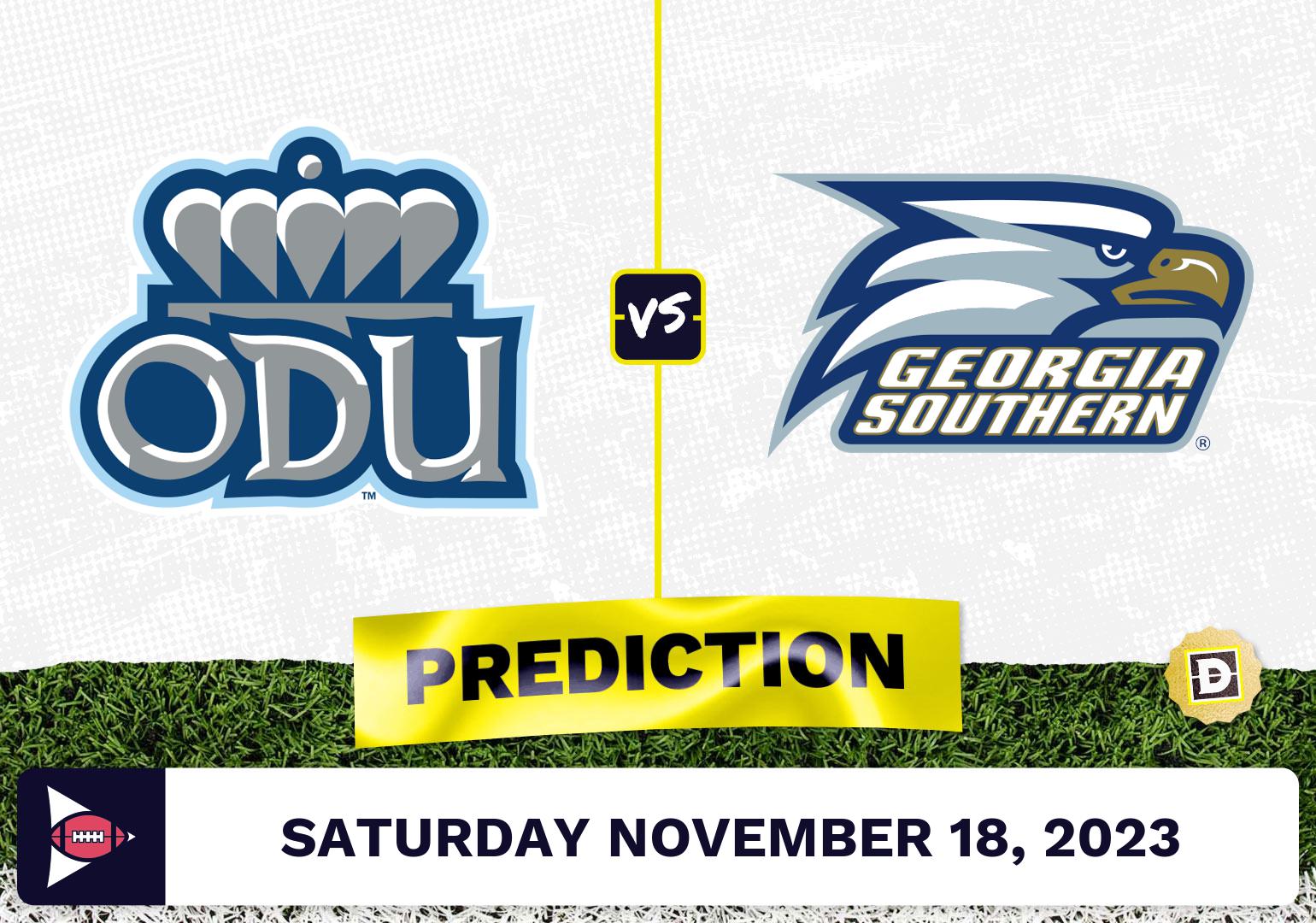 Old Dominion Vs. Georgia Southern CFB Prediction And Odds - November 18 ...