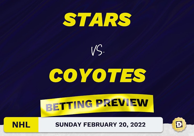 Stars vs. Coyotes Predictions and Odds - Feb 20, 2022