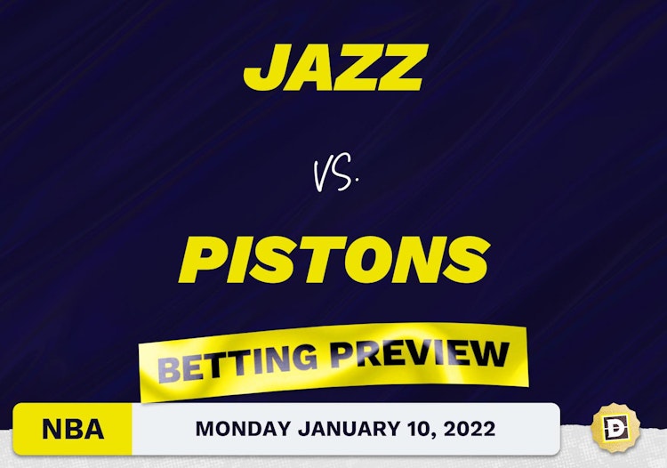 Jazz vs. Pistons Predictions and Odds - Jan 10, 2022