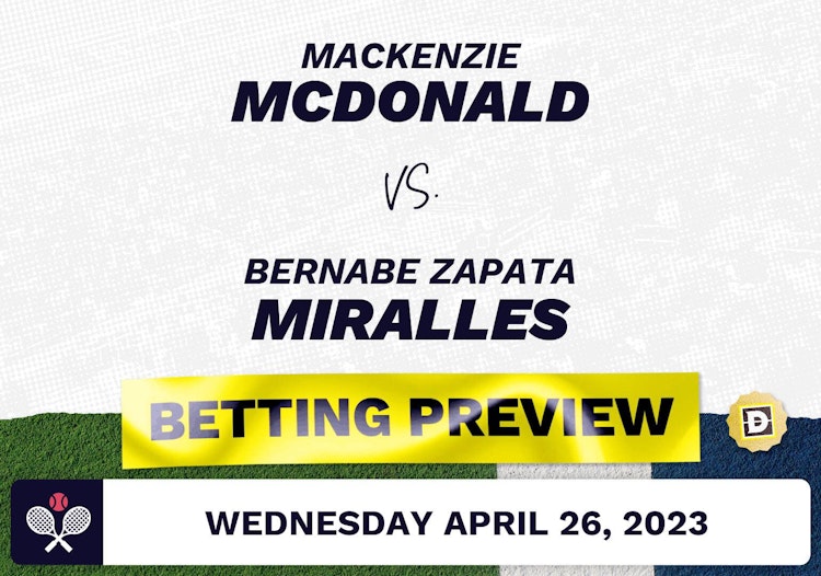 Mackenzie McDonald vs. Bernabe Zapata Miralles Predictions - Apr 27, 2023