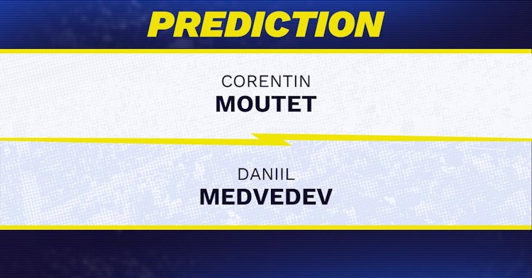 Corentin Moutet vs Daniil Medvedev Tennis Prediction.