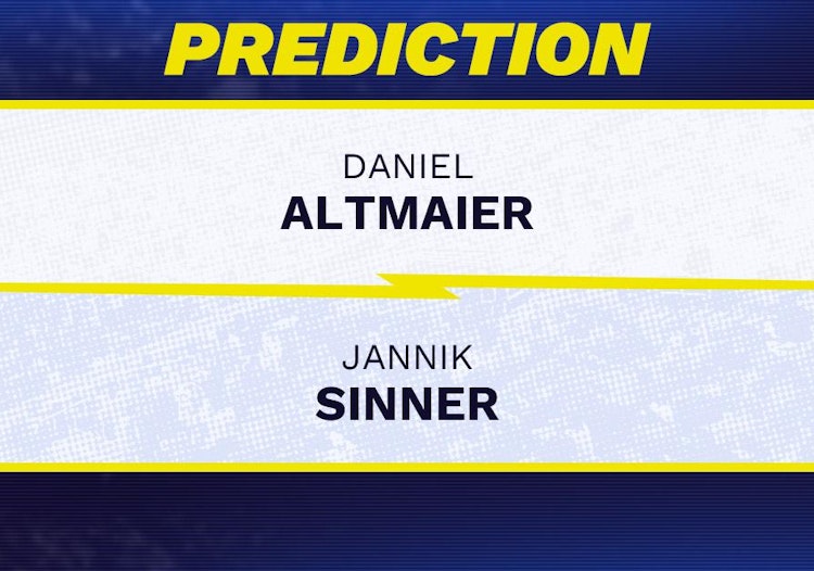 Daniel Altmaier vs Jannik Sinner Tennis Prediction.