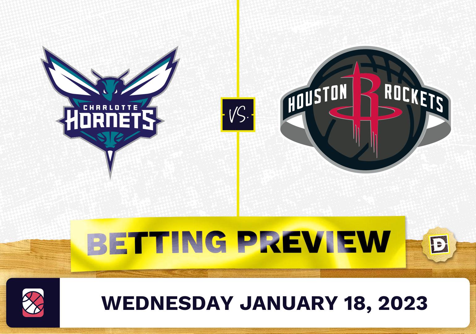 Hornets Vs. Rockets Prediction And Odds - Jan 18, 2023