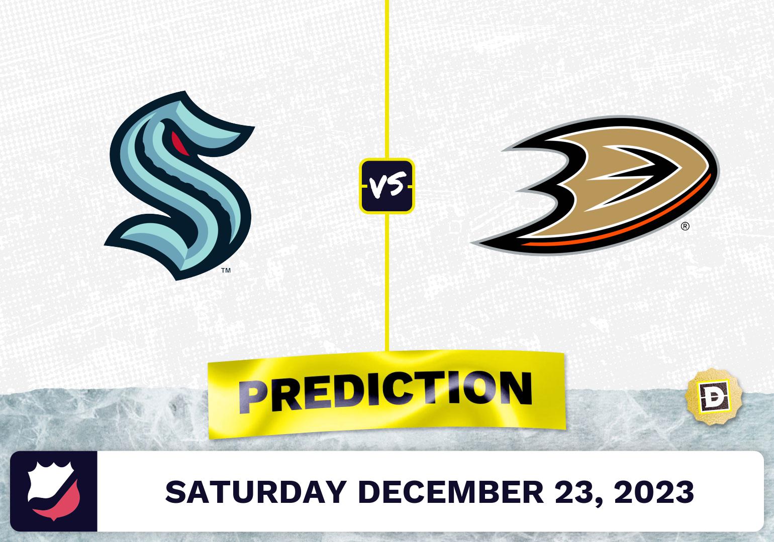 Seattle Kraken vs. Anaheim Ducks Prediction, Odds, NHL Picks  [12/23/2023]