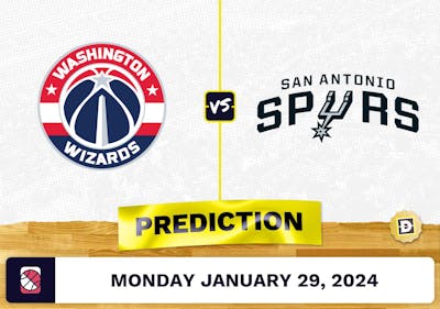 Washington Wizards vs. San Antonio Spurs Prediction, Odds, NBA Picks [1/29/2024]