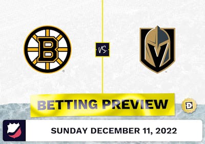 Bruins vs. Golden Knights Prediction and Odds - Dec 11, 2022