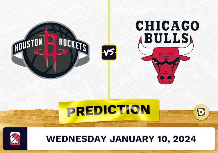 Houston Rockets vs. Chicago Bulls Prediction, Odds, NBA Picks  [1/10/2024]