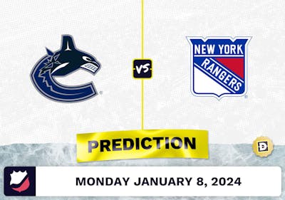 Vancouver Canucks vs. NY Rangers Prediction, Odds, NHL Picks  [1/8/2024]
