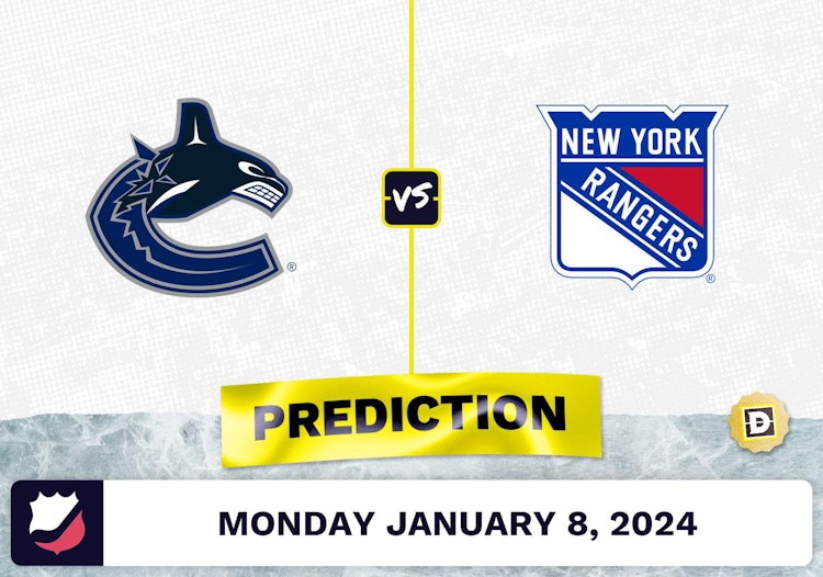 Vancouver Canucks vs. NY Rangers Prediction, Odds, NHL Picks  [1/8/2024]