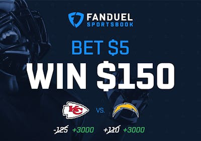 FanDuel Bet $5, Win $150 on Chiefs vs. Chargers