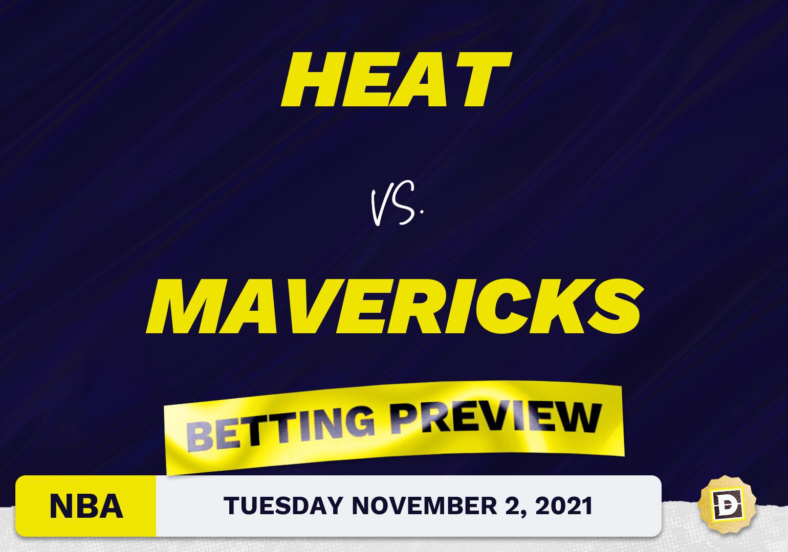 Heat vs. Mavericks Predictions and Odds - Nov 2, 2021