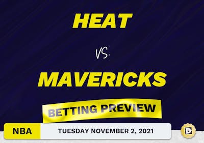 Heat vs. Mavericks Predictions and Odds - Nov 2, 2021