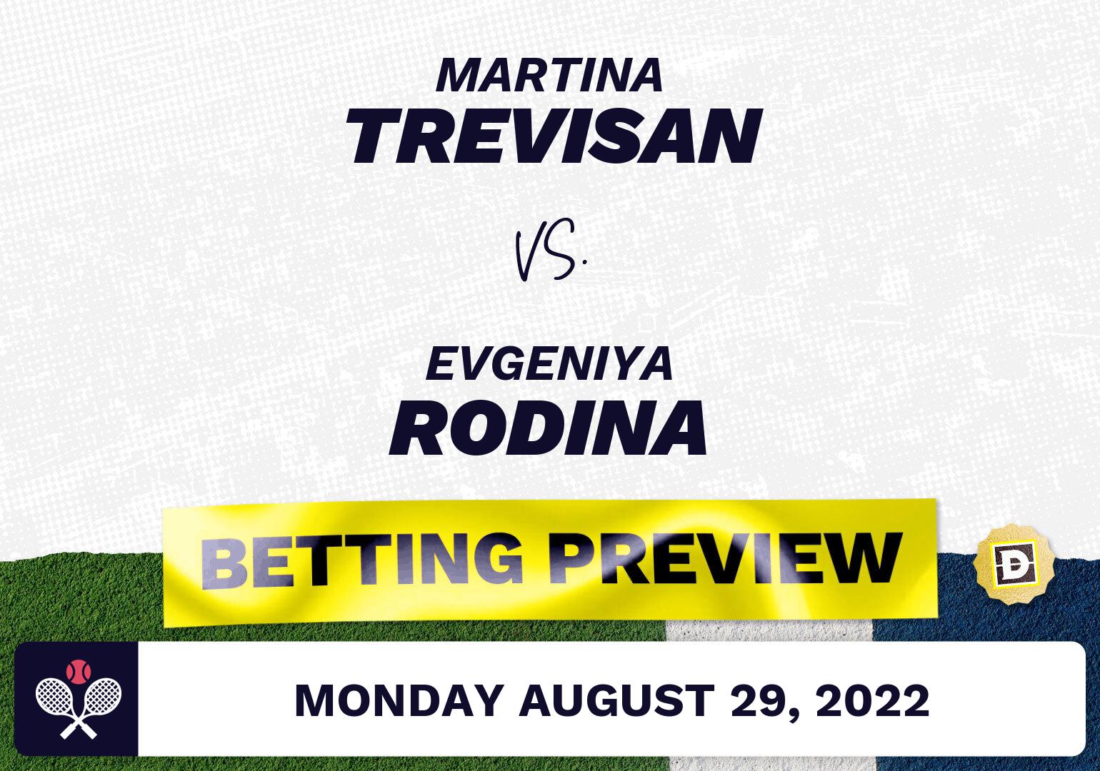 Martina Trevisan vs. Evgeniya Rodina Predictions - Aug 29, 2022
