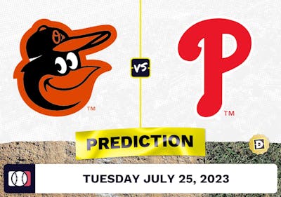 Orioles vs. Phillies Prediction for MLB Tuesday [7/25/2023]