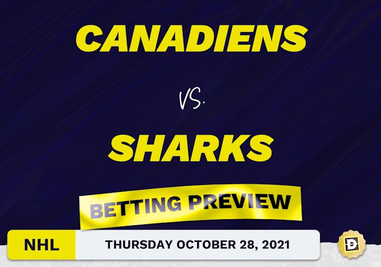 Canadiens vs. Sharks: Betting Picks, Predictions and Odds - Thu Oct 28, 2021