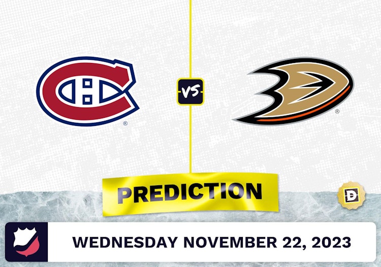 Canadiens vs. Ducks Prediction and Odds - November 22, 2023