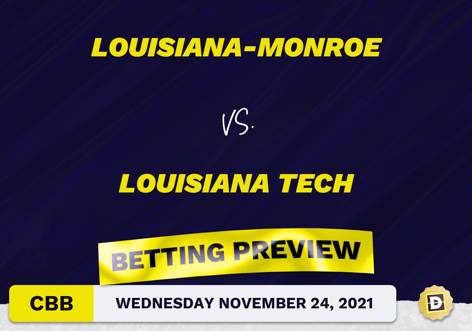 Louisiana-Monroe vs. Louisiana Tech CBB Predictions and Odds - Nov 24, 2021