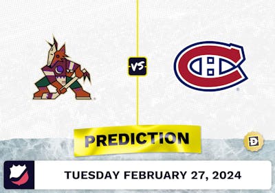 Arizona Coyotes vs. Montreal Canadiens Prediction, Odds, NHL Picks [2/27/2024]
