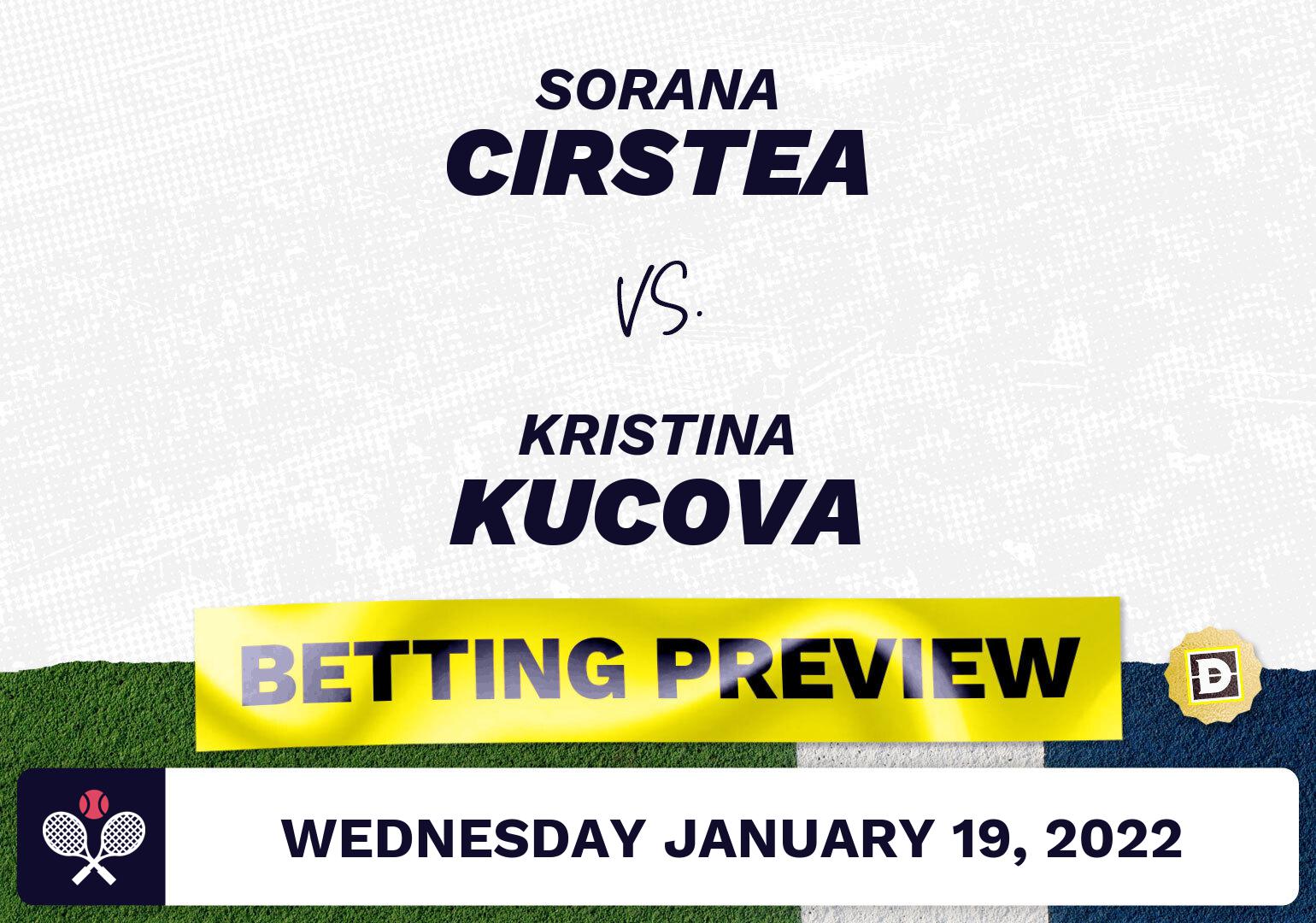 Sorana Cirstea vs. Kristina Kucova Predictions - Jan 19, 2022