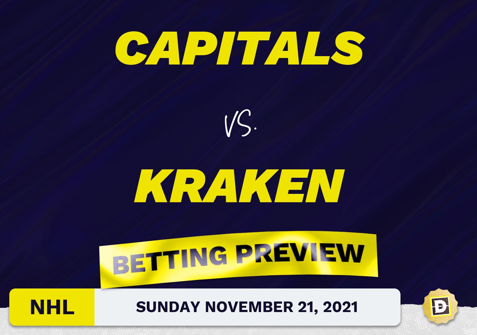 Capitals vs. Kraken Predictions and Odds - Nov 21, 2021