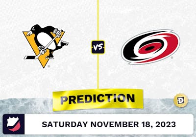 Penguins vs. Hurricanes Prediction and Odds - November 18, 2023