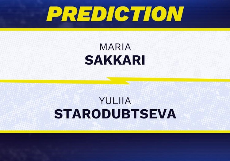 Maria Sakkari takes on Yuliia Starodubtseva in US Open 2026 action.
