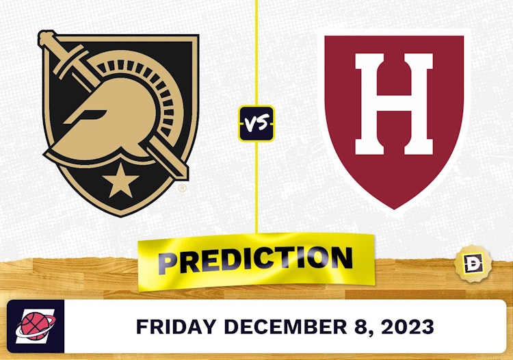Army vs. Harvard Basketball Prediction - December 8, 2023